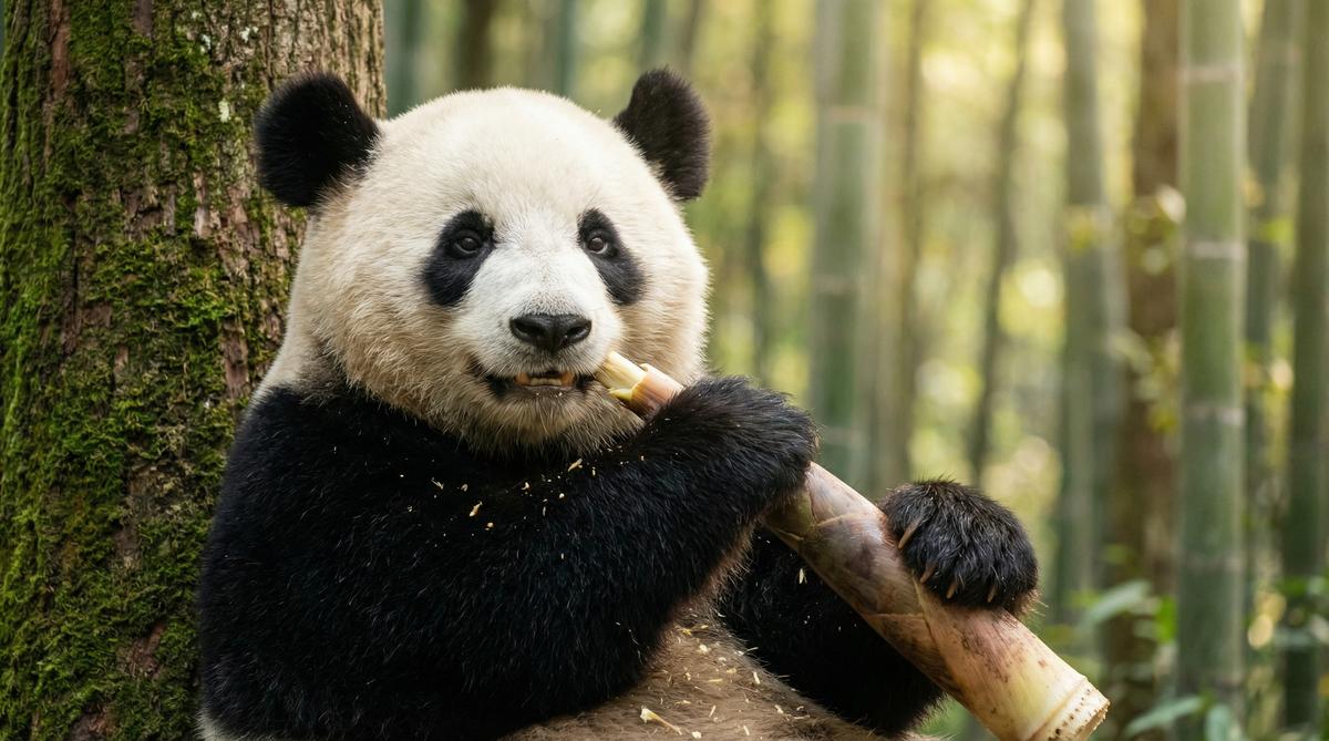 每日吃瓜熊猫视频 - 国宝竹林午餐视频
