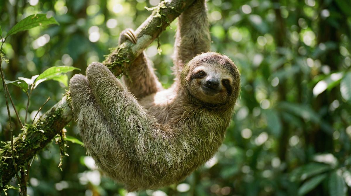 每日吃瓜树懒视频 - 热带雨林慢生活视频